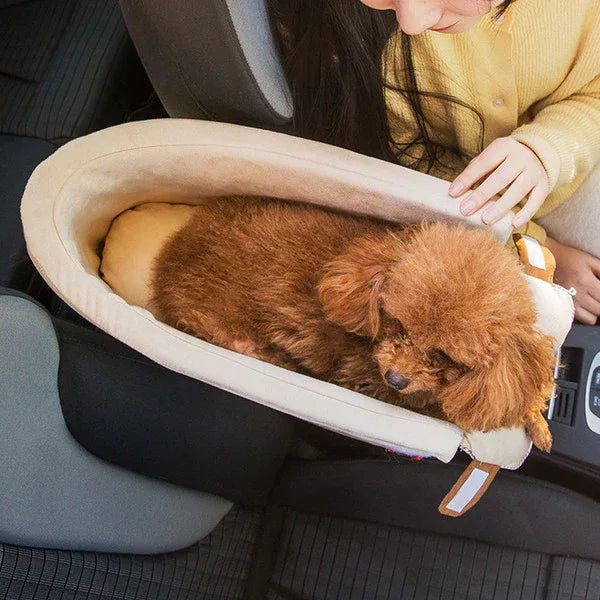 Compagnon de voyage | Panier de transport pour petits chiens avec base antidérapante | Solution de voyage confortable et sécurisée
