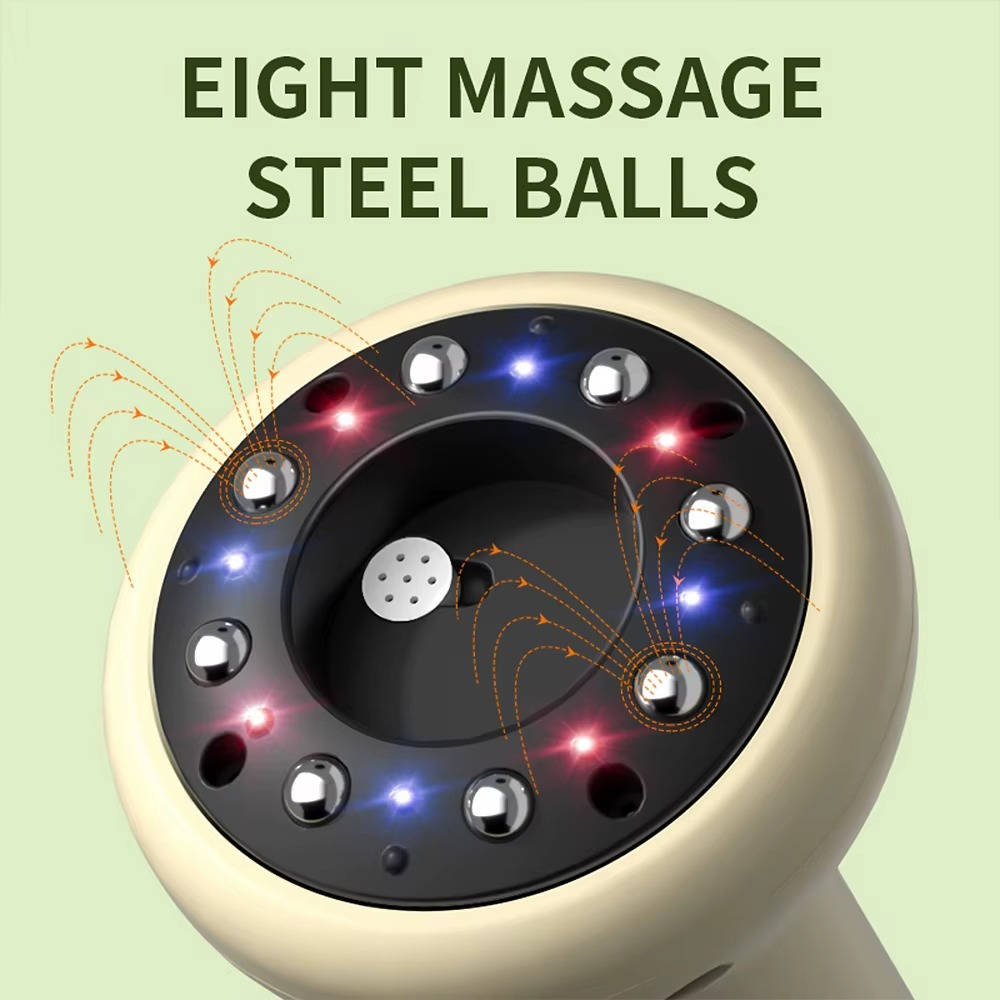 Appareil de massage sous vide 3 en 1 portable avec chaleur et écran LCD