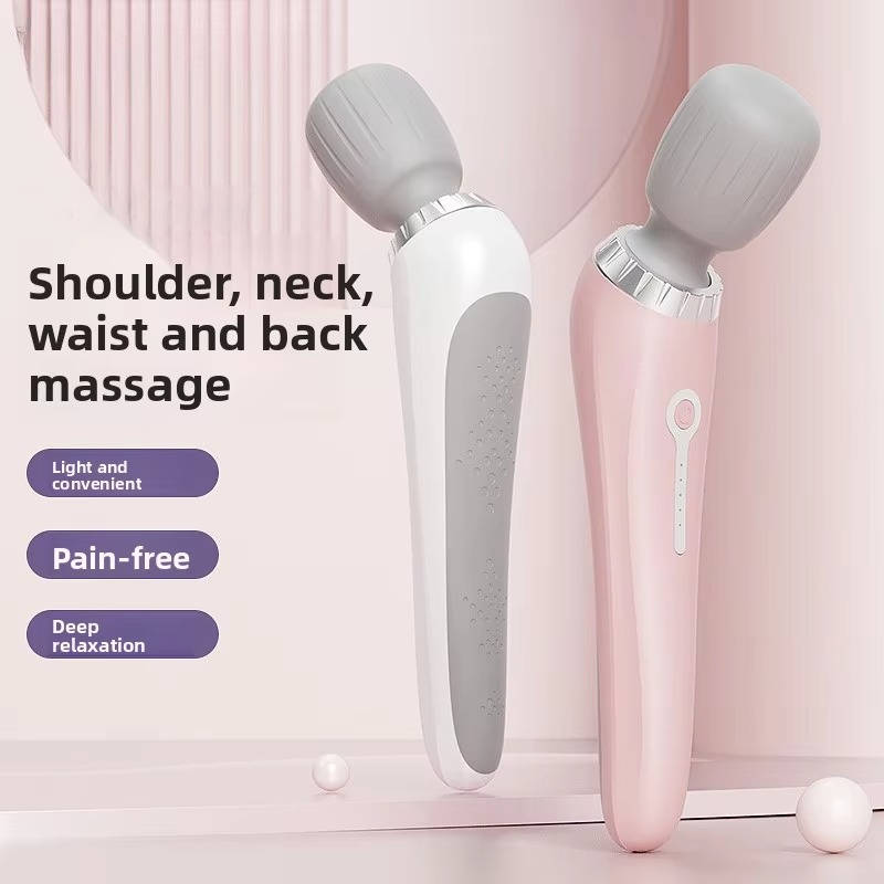 Baguette de massage sans fil compacte, masseur dorsal rechargeable à 5 vitesses
