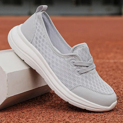 Breathable Mesh Walking Shoes with Arch Support for Women – Lightweight Wedge Design for All-Day Comfort