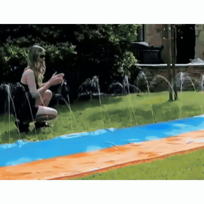 Outdoor Racing Water Slide | Large Inflatable Slide with Easy Setup for Backyard Fun