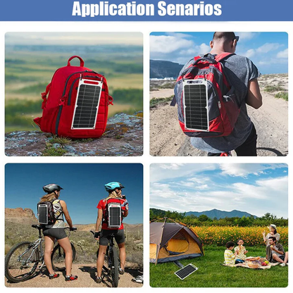 EcoCharge | Chargeur solaire portable pour téléphone avec sortie USB | Conception étanche pour les aventures en plein air
