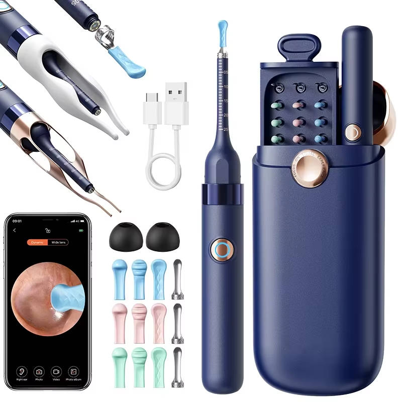 Otoscope sans fil avec vidéo HD et étui de transport