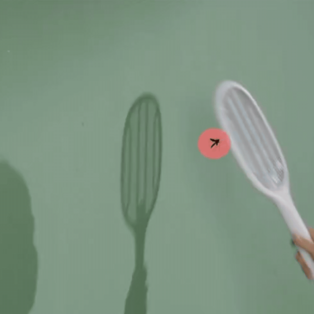 Eco-Friendly Electric Fly Swatter with 90-Degree Swivel Head for Effective Insect Control