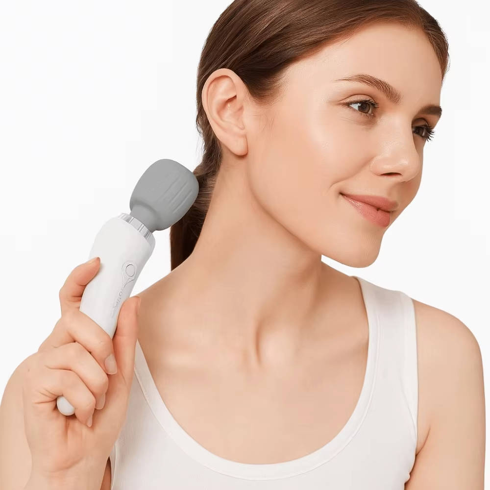 Baguette de massage sans fil compacte, masseur dorsal rechargeable à 5 vitesses