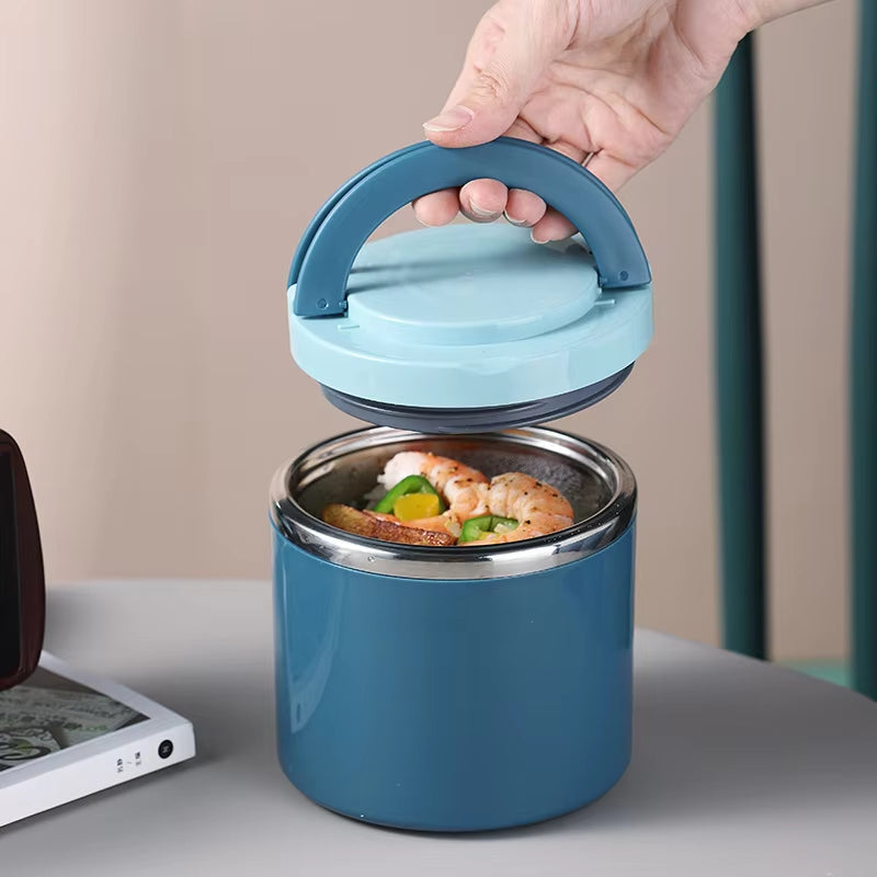 Insulated Food Jar Stainless Steel Leak-Proof Thermal Lunch Container Hot Cold 21 oz 34 oz Wide Mouth for Work School Travel Soup Pasta Rice
