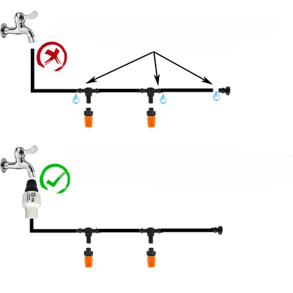 Système d'irrigation goutte à goutte Daxon - Minuterie automatique, débit réglable
