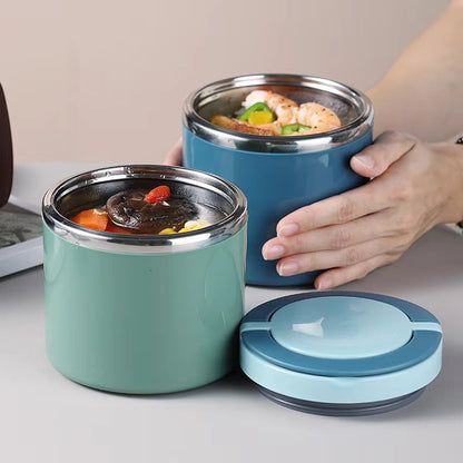 Insulated Food Jar Stainless Steel Leak-Proof Thermal Lunch Container Hot Cold 21 oz 34 oz Wide Mouth for Work School Travel Soup Pasta Rice