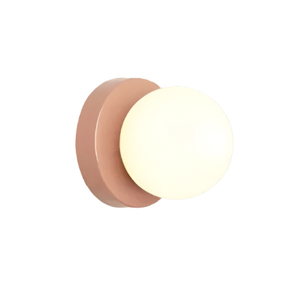 Compact Glass Sconce Light 3.9 in White Accent Fixture Bedside Hallway Nordic Minimalist G9 LED Downlight Indoor Mounted