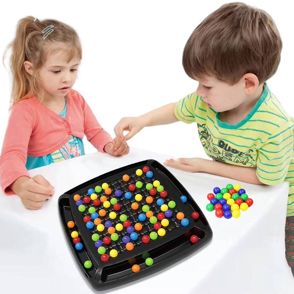 Screen-Free Strategy Board Game for Kids & Adults – Family Fun Logic Puzzle with Color Marbles for 2+ Players