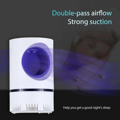 USB Mosquito Trap with UV Light – Quiet Bug Zapper for Home Bedroom Patio – Safe Flying Insect Catcher for Indoor Outdoor Use