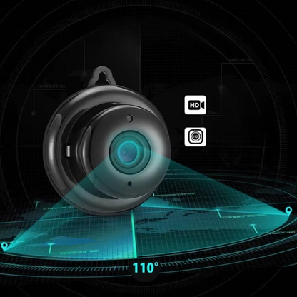 Compact Wireless Security Camera 1080p HD Video Day Night Vision Motion Detection Magnetic Mount No Drilling Smart Home Monitoring