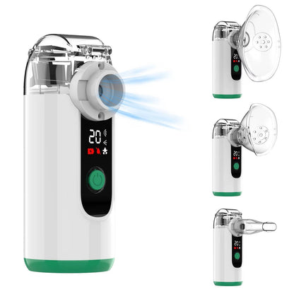 Inhalateur de brume compact rechargeable par USB avec écran numérique