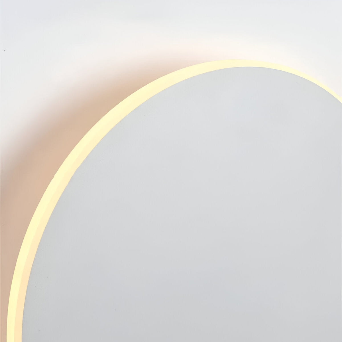 Round LED Sconce 10W Aluminum Fixture 12 Inch Warm White Light for Bedroom Hallway Living Room Modern Minimalist Touch Control or Standard S