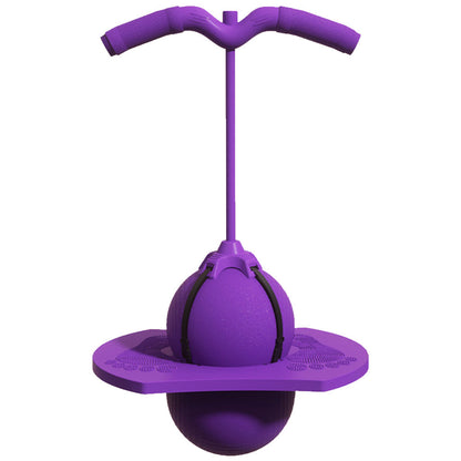 Kids Hopping Ball with Handle 26in Green Frog Jump Toy Indoor Outdoor Coordination Exercise Balance Activity Children Preschool Playtime Gar