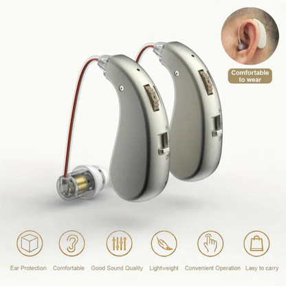 Rechargeable Hearing Aids for Seniors, OTC Bluetooth Hearing Aids with Noise Reduction, In Ear Hearing Aid for Adults