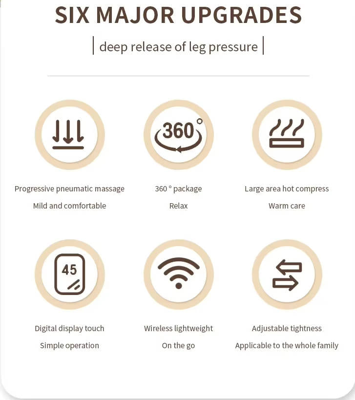 Enveloppement de massage électrique portable avec thermothérapie
