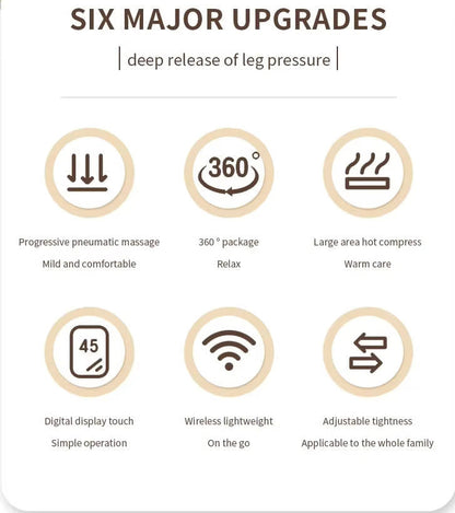 Enveloppement de massage électrique portable avec thermothérapie