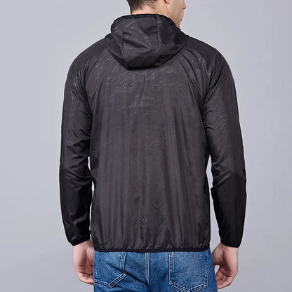 Packable Rain Shell Jacket with UPF 40+ Sun Protection & Quick-Dry Fabric for Hiking, Running, Cycling & Everyday Outdoor Use