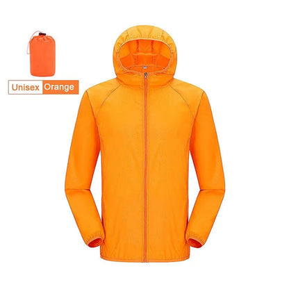 Packable Rain Shell Jacket with UPF 40+ Sun Protection & Quick-Dry Fabric for Hiking, Running, Cycling & Everyday Outdoor Use