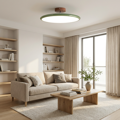 Adjustable Flush Mount Ceiling Light – Rotating LED Spotlight with Modern Minimalist Design for Kitchen, Office & Hallway – Metal &