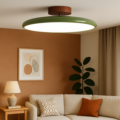 Adjustable Flush Mount Ceiling Light – Rotating LED Spotlight with Modern Minimalist Design for Kitchen, Office & Hallway – Metal &