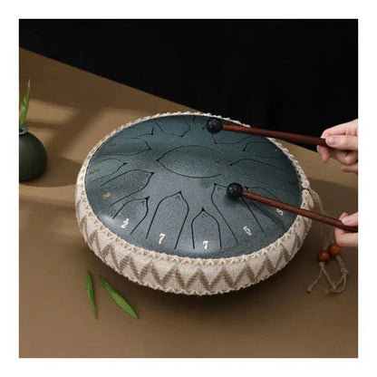 Tambour en acier pour soulager le stress, tambour à languettes en acier de 12 pouces avec 8 notes, instrument de percussion pour enfants et adultes