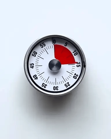 Kitchen Timer Mechanical Magnetic Back Stainless Steel