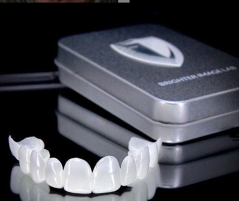 Snap On Teeth Veneers, Clip On Veneers for Gaps and Stains, Resin Teeth Cover for a Natural Smile, Cosmetic Veneers