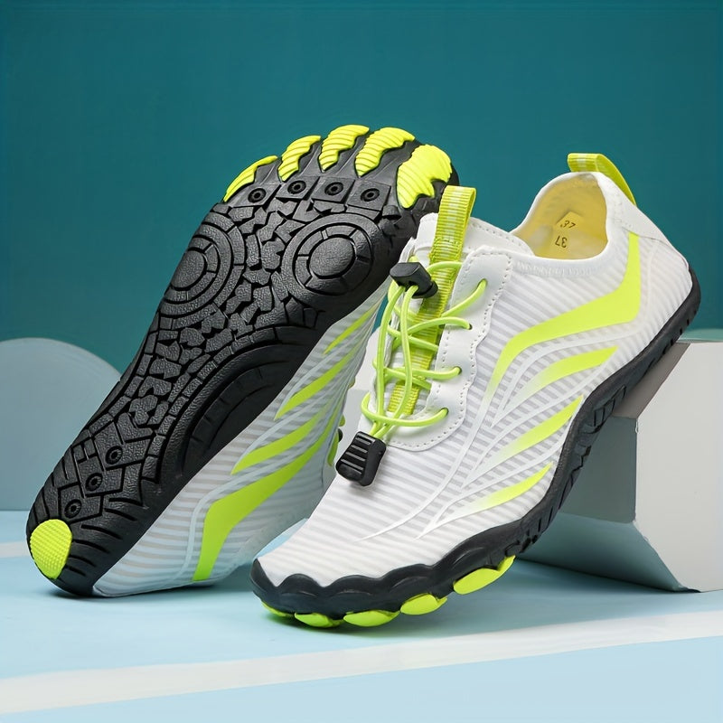 Quick-Dry Water Shoes with Five-Toe Design – Mesh Barefoot Aqua Footwear for Swimming, Hiking & Beach Sports