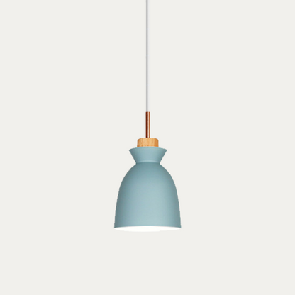 Wooden Hanging Light Fixture 11 inch E27 Socket Modern Nordic Ceiling Lamp for Bedroom Living Room Dining Area Kitchen Island Entryway Hallw