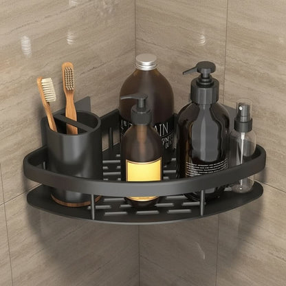 ALUVAULT – Aluminum Alloy Wall Mounted Bathroom Shelf Organizer