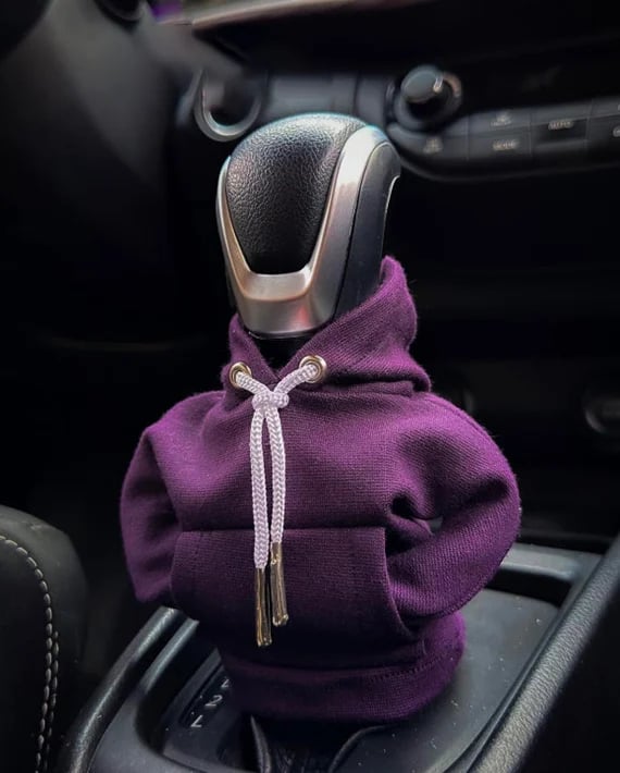 Mini Hoodie Gear Shift Cover – Playful Car Interior Accessory for Manual & Automatic Vehicles