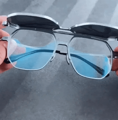Sunglasses 3-in-1 Interchangeable Polarized Lenses Blue Light Filter