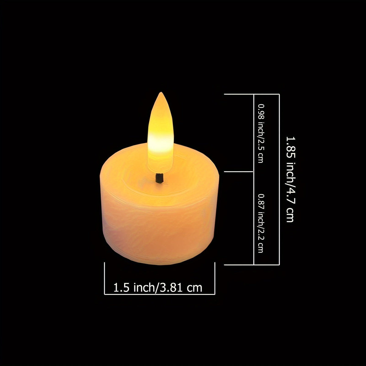 Battery Operated Flickerless Tea Light Set with Remote Control Warm Glow for Dining Tables Holiday Centerpieces Living Room Accents Safe Ind