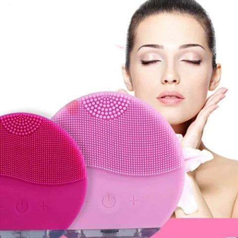 Facial Cleansing Brush Waterproof Silicone USB Rechargeable