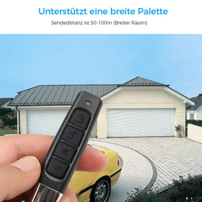 Universal Remote Cloner & Duplicator for Garage Door, Car Key Fob & Wireless Remotes – 4-Button Programmable RF Copier for Home, Vehicle &