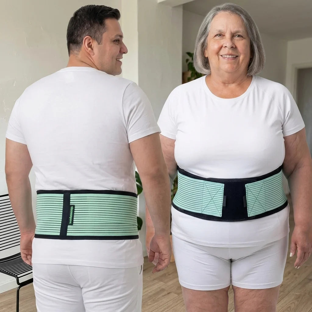 Ceinture de soutien lombaire à double compression réglable