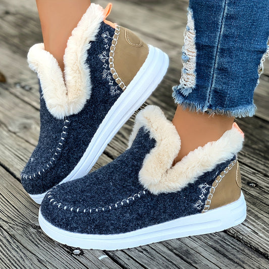 Pantoufles fourrées pour femmes – Chaussons d'intérieur antidérapants avec polaire douillette pour la chaleur hivernale et le confort au quotidien à la maison
