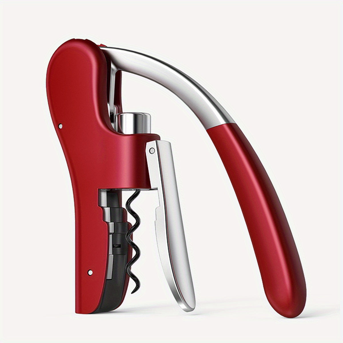 Lever-Action Wine Opener – Professional Corkscrew for Easy Bottle Opening at Home or in Restaurants