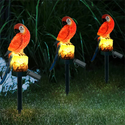Statue de jardin solaire étanche avec éclairage LED