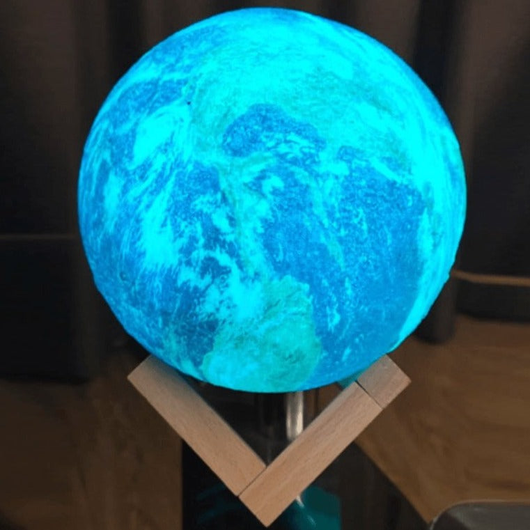 Lampe globe d'ambiance rechargeable de 15 cm à changement de couleur, sphère LED télécommandée pour table de chevet, bureau, salon et chambre à coucher