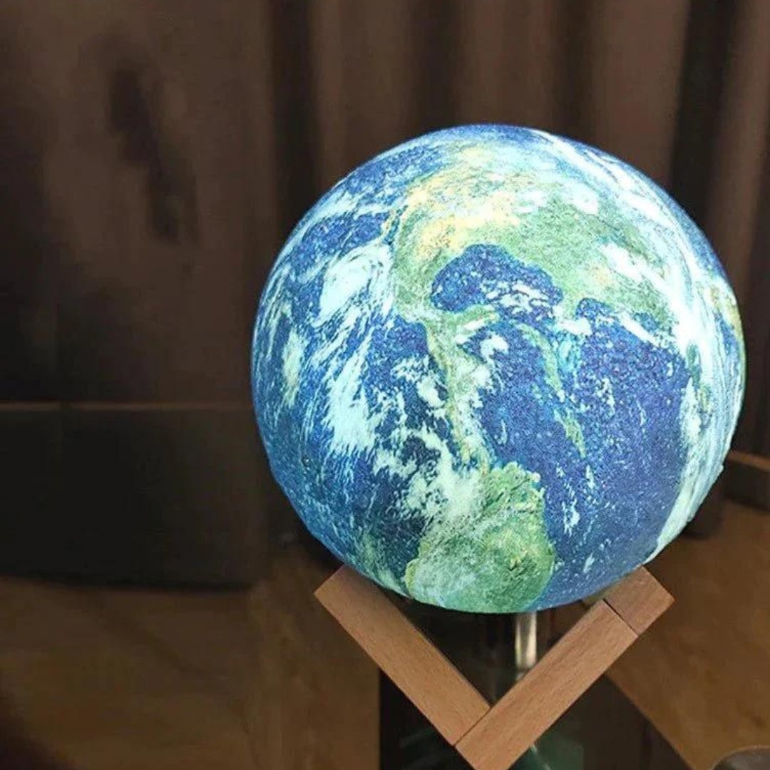 Lampe globe d'ambiance rechargeable de 15 cm à changement de couleur, sphère LED télécommandée pour table de chevet, bureau, salon et chambre à coucher