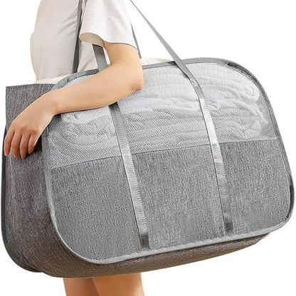 Versatile Pop-Up Laundry Basket with Breathable Mesh Panels for Easy Carrying