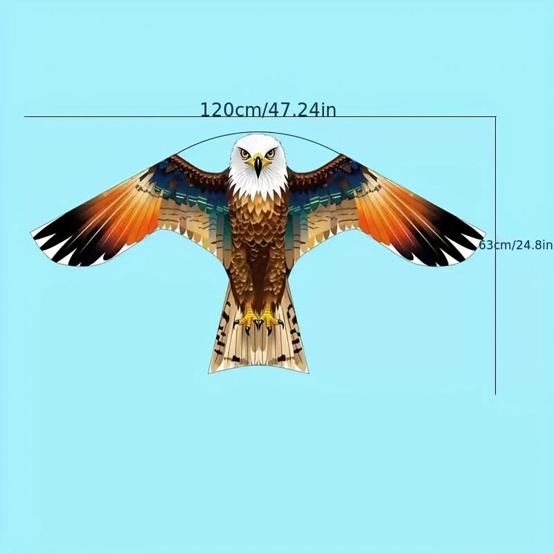 Raptor Decoy Kite for Garden Crop Protection – Lifelike Predator Bird Deterrent for Farms, Orchards & Fields – Wind-Powered Scarecrow