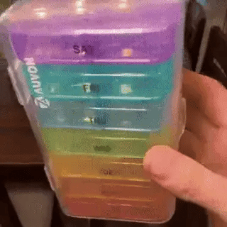 Pill Organizer Morning & Evening UV-Printed Labels