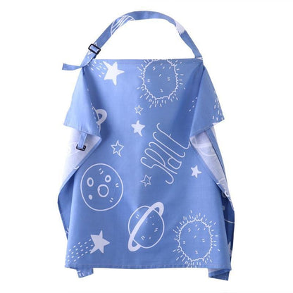 Breastfeeding Privacy Apron with Adjustable Neck Strap – Lightweight Cotton Feeding Shield for Moms – Portable Infant Nursing Drape