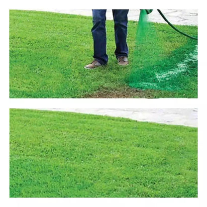 Grass Seed Coating Spray for Bare Lawn Patches – Hydro Seeding Solution for Yard Repair, Turf Restoration & Dense Green Coverage