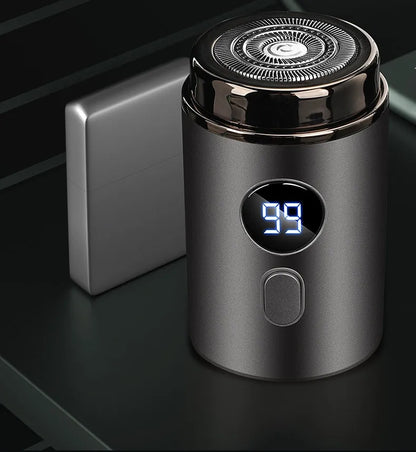 Compact USB Rechargeable Travel Shaver for Men On-the-Go Grooming Pocket-Size Cordless Facial Hair Trimmer Electric Razor