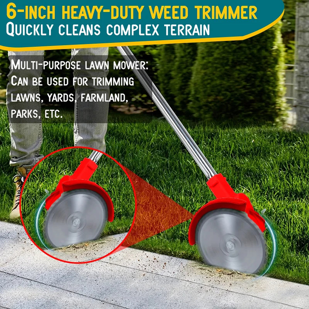 Electric Weed Eater, Electric Weed Wacker, Lawn Edger for Flower Beds, Battery Powered Grass Cutter, Brushless Battery Weed Trimmer